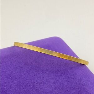 💛 Vintage Monet 22k Gold Plated Bangle Bracelet